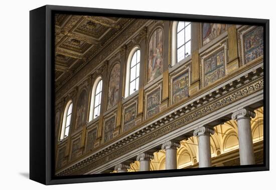 Mosaics Along Nave of Basilica of Santa Maria Maggiore (St. Mary Major)-Stuart Black-Framed Premier Image Canvas