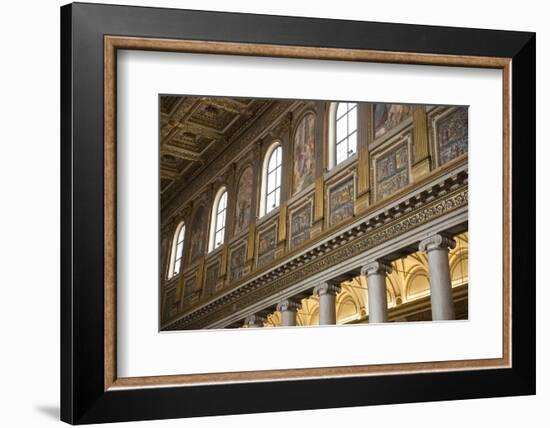 Mosaics Along Nave of Basilica of Santa Maria Maggiore (St. Mary Major)-Stuart Black-Framed Photographic Print