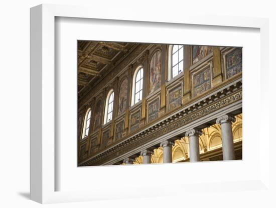 Mosaics Along Nave of Basilica of Santa Maria Maggiore (St. Mary Major)-Stuart Black-Framed Photographic Print