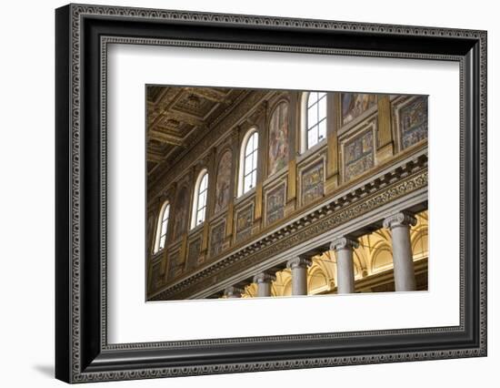 Mosaics Along Nave of Basilica of Santa Maria Maggiore (St. Mary Major)-Stuart Black-Framed Photographic Print