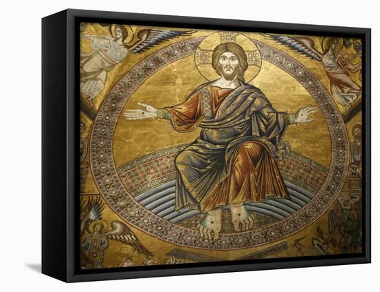 Mosaics Depicting the Final Judgement, Baptistery, Duomo Florence, Tuscany, Italy, Europe-Godong-Framed Premier Image Canvas