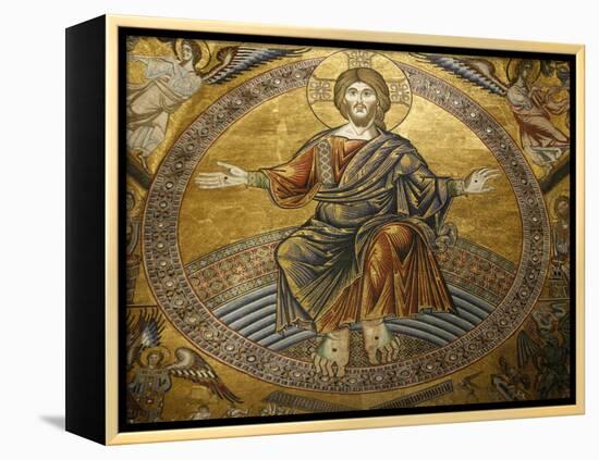 Mosaics Depicting the Final Judgement, Baptistery, Duomo Florence, Tuscany, Italy, Europe-Godong-Framed Premier Image Canvas