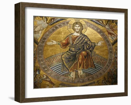 Mosaics Depicting the Final Judgement, Baptistery, Duomo Florence, Tuscany, Italy, Europe-Godong-Framed Photographic Print