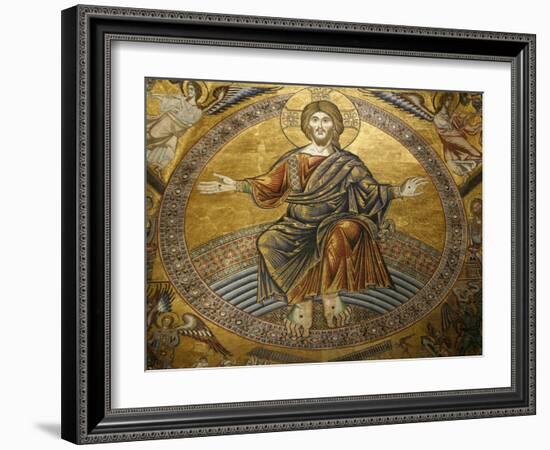 Mosaics Depicting the Final Judgement, Baptistery, Duomo Florence, Tuscany, Italy, Europe-Godong-Framed Photographic Print