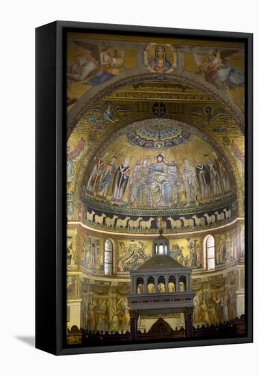 Mosaics Inside the Church of Santa Maria in Trastevere-Stuart Black-Framed Premier Image Canvas