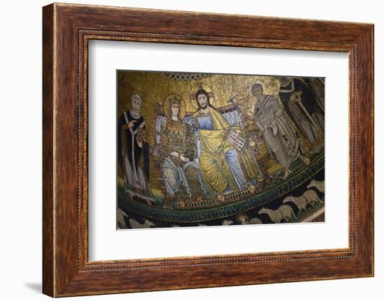 Mosaics Inside the Church of Santa Maria in Trastevere-Stuart Black-Framed Photographic Print