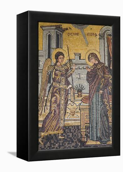 Mosaics on the Wall of St. George's Church, Madaba, Jordan, Middle East-Richard Maschmeyer-Framed Premier Image Canvas