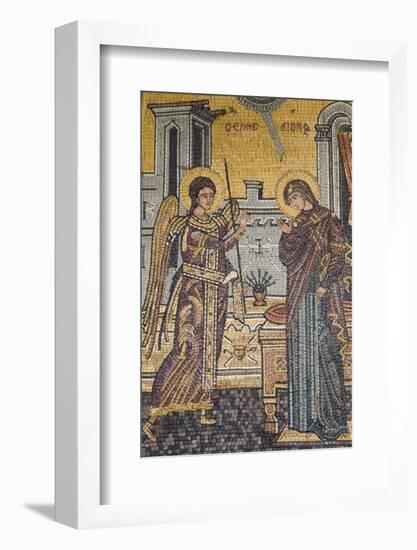 Mosaics on the Wall of St. George's Church, Madaba, Jordan, Middle East-Richard Maschmeyer-Framed Photographic Print