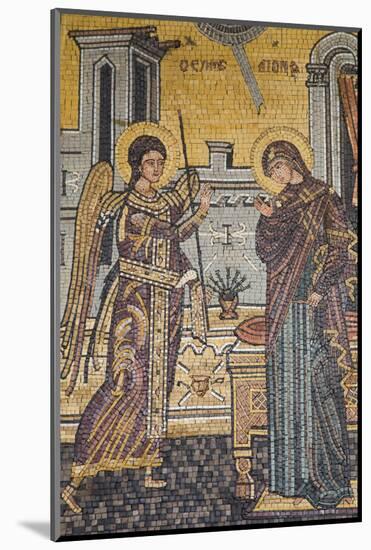 Mosaics on the Wall of St. George's Church, Madaba, Jordan, Middle East-Richard Maschmeyer-Mounted Photographic Print