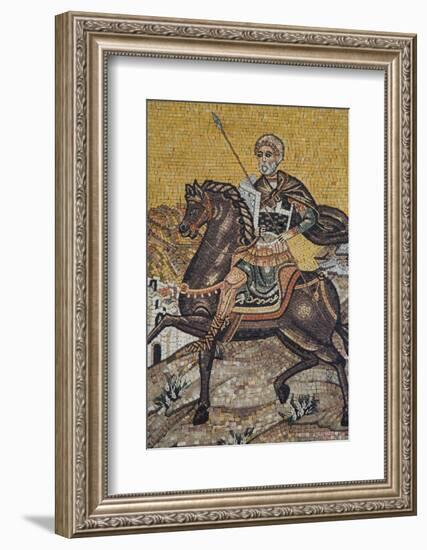 Mosaics on the Wall of St. George's Church, Madaba, Jordan, Middle East-Richard Maschmeyer-Framed Photographic Print