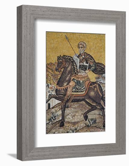 Mosaics on the Wall of St. George's Church, Madaba, Jordan, Middle East-Richard Maschmeyer-Framed Photographic Print