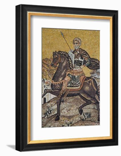 Mosaics on the Wall of St. George's Church, Madaba, Jordan, Middle East-Richard Maschmeyer-Framed Photographic Print