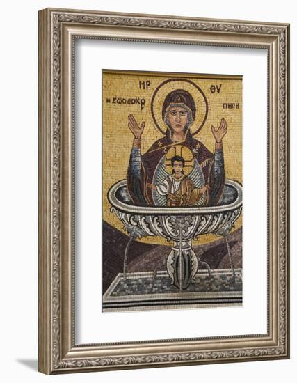 Mosaics on the Wall of St. George's Church, Madaba, Jordan, Middle East-Richard Maschmeyer-Framed Photographic Print