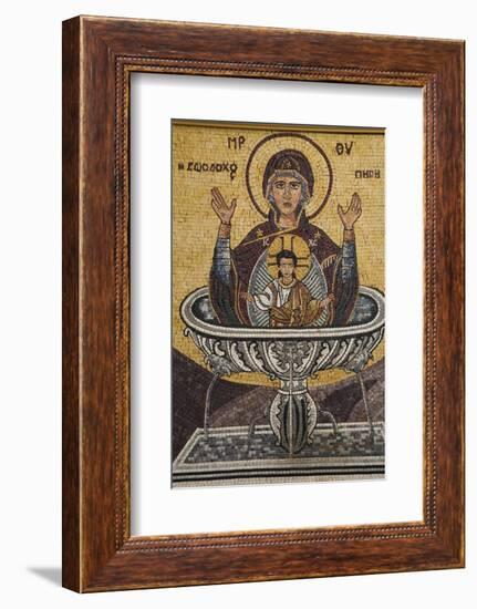 Mosaics on the Wall of St. George's Church, Madaba, Jordan, Middle East-Richard Maschmeyer-Framed Photographic Print