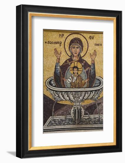 Mosaics on the Wall of St. George's Church, Madaba, Jordan, Middle East-Richard Maschmeyer-Framed Photographic Print