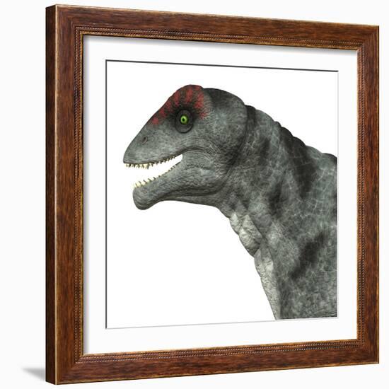 Moschops Dinosaur, White Background-Stocktrek Images-Framed Art Print