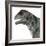 Moschops Dinosaur, White Background-Stocktrek Images-Framed Art Print