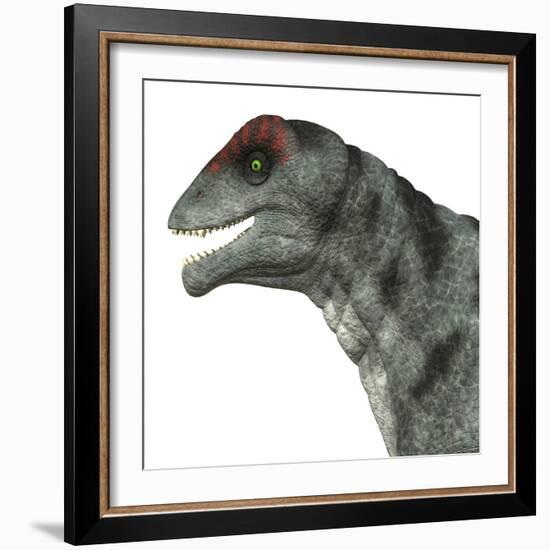 Moschops Dinosaur, White Background-Stocktrek Images-Framed Art Print