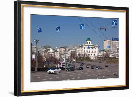 Moscow, Boulevard to the Greater Stone Bridge, Traffic-Catharina Lux-Framed Photographic Print