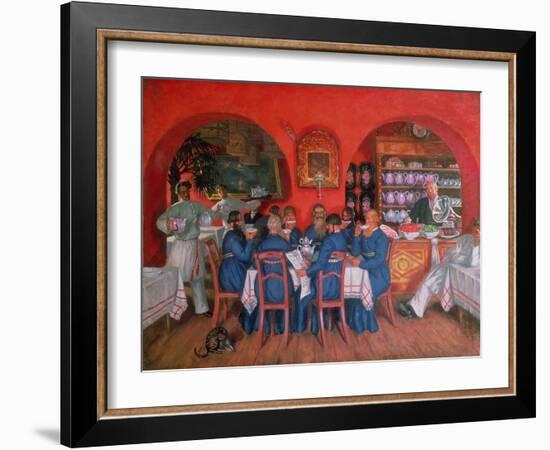 Moscow Cafe, 1916-Boris Kustodiyev-Framed Giclee Print