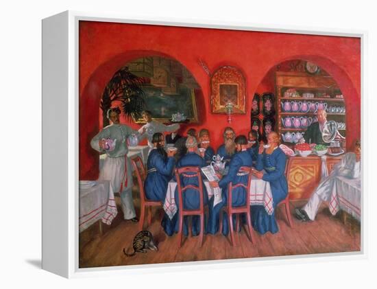 Moscow Cafe, 1916-Boris Kustodiyev-Framed Premier Image Canvas