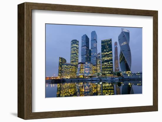 Moscow City skyscrapers, Moscow, Russia, Europe-Miles Ertman-Framed Photographic Print