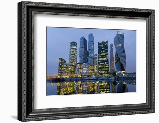 Moscow City skyscrapers, Moscow, Russia, Europe-Miles Ertman-Framed Photographic Print