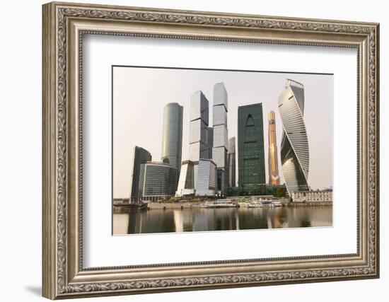 Moscow City skyscrapers, Moscow, Russia, Europe-Miles Ertman-Framed Photographic Print