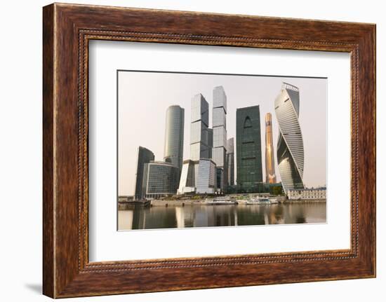 Moscow City skyscrapers, Moscow, Russia, Europe-Miles Ertman-Framed Photographic Print