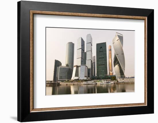 Moscow City skyscrapers, Moscow, Russia, Europe-Miles Ertman-Framed Photographic Print