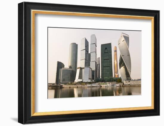 Moscow City skyscrapers, Moscow, Russia, Europe-Miles Ertman-Framed Photographic Print