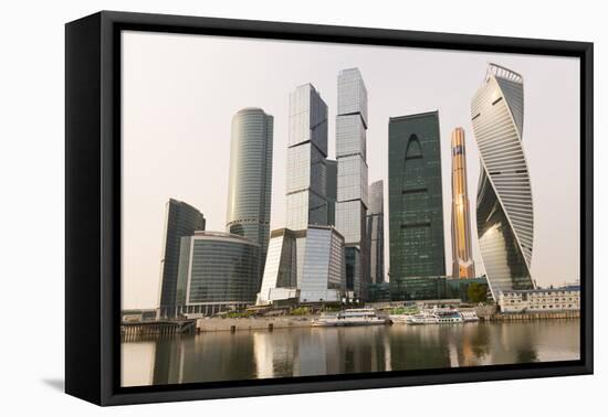 Moscow City skyscrapers, Moscow, Russia, Europe-Miles Ertman-Framed Premier Image Canvas