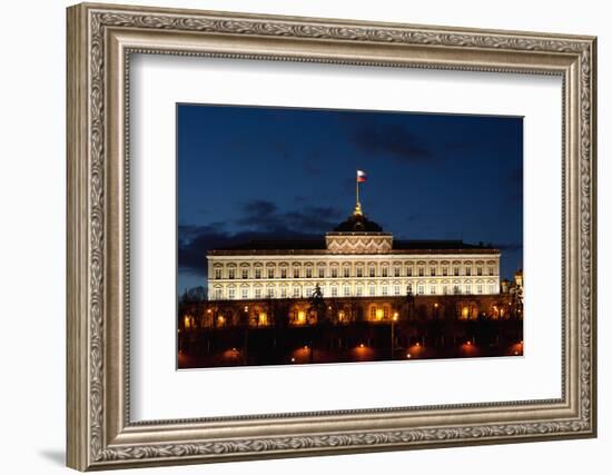 Moscow, Kremlin, Grand Kremlin Palace, at Night-Catharina Lux-Framed Photographic Print