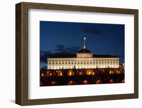 Moscow, Kremlin, Grand Kremlin Palace, at Night-Catharina Lux-Framed Photographic Print