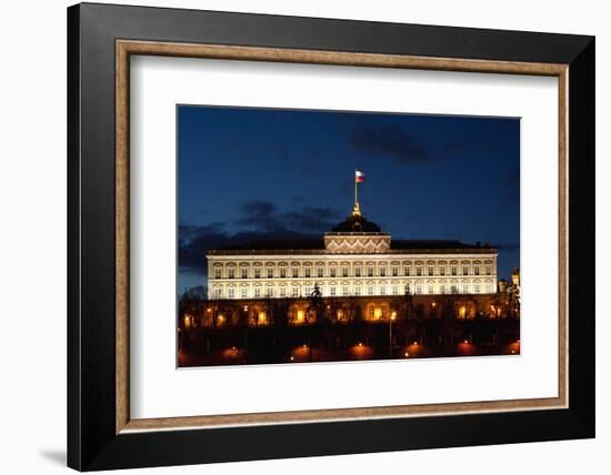 Moscow, Kremlin, Grand Kremlin Palace, at Night-Catharina Lux-Framed Photographic Print