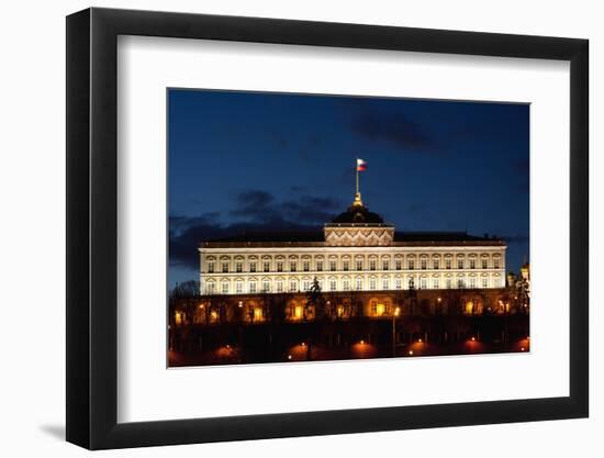 Moscow, Kremlin, Grand Kremlin Palace, at Night-Catharina Lux-Framed Photographic Print