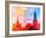 Moscow Kremlin, Lenin Mausoleum and St Basils Cathedral Photographed close Up-Tanor-Framed Photographic Print