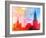 Moscow Kremlin, Lenin Mausoleum and St Basils Cathedral Photographed close Up-Tanor-Framed Photographic Print