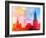 Moscow Kremlin, Lenin Mausoleum and St Basils Cathedral Photographed close Up-Tanor-Framed Photographic Print