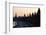 Moscow, Kremlin Shore, Riverside Road, Dusk, Silhouettes-Catharina Lux-Framed Photographic Print