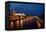 Moscow, Kremlin, View from the Moskwa Bridge, by Night-Catharina Lux-Framed Premier Image Canvas