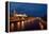 Moscow, Kremlin, View from the Moskwa Bridge, by Night-Catharina Lux-Framed Premier Image Canvas