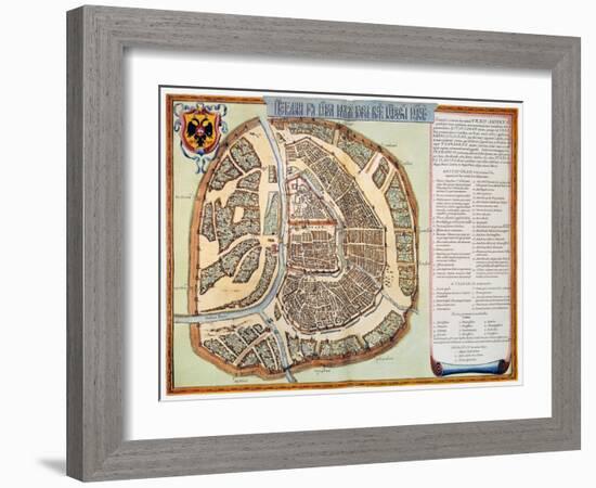 Moscow: Map, 1662-Jan Blaeu-Framed Giclee Print