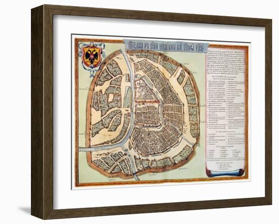 Moscow: Map, 1662-Jan Blaeu-Framed Giclee Print