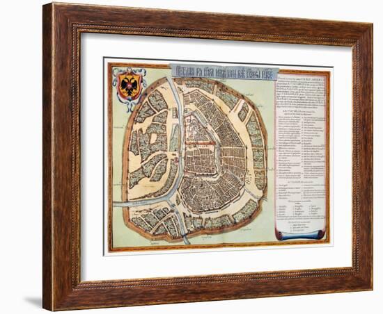 Moscow: Map, 1662-Jan Blaeu-Framed Giclee Print