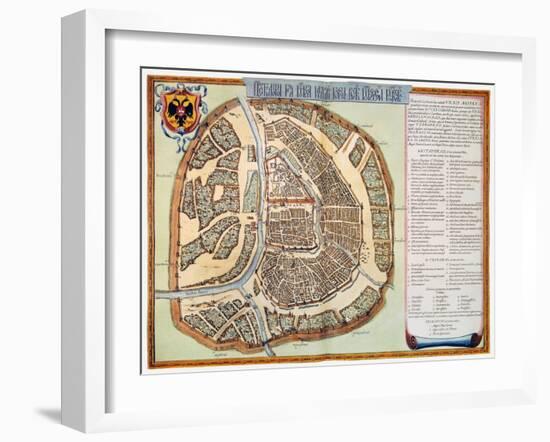 Moscow: Map, 1662-Jan Blaeu-Framed Giclee Print