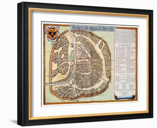 Moscow: Map, 1662-Jan Blaeu-Framed Giclee Print