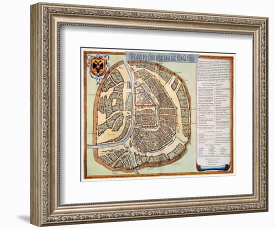 Moscow: Map, 1662-Jan Blaeu-Framed Giclee Print