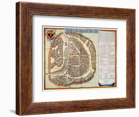 Moscow: Map, 1662-Jan Blaeu-Framed Giclee Print