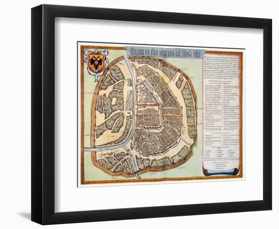 Moscow: Map, 1662-Jan Blaeu-Framed Giclee Print